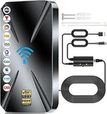 2025 Upgraded TV Antenna Indoor, 2200+ Miles Range Digital Antenna for Smart TV Indoor